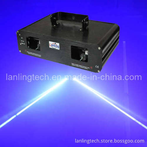 Double 1W 450nm Blue Laser Light, 2 Head Fat Beam Laser Show Ld2486